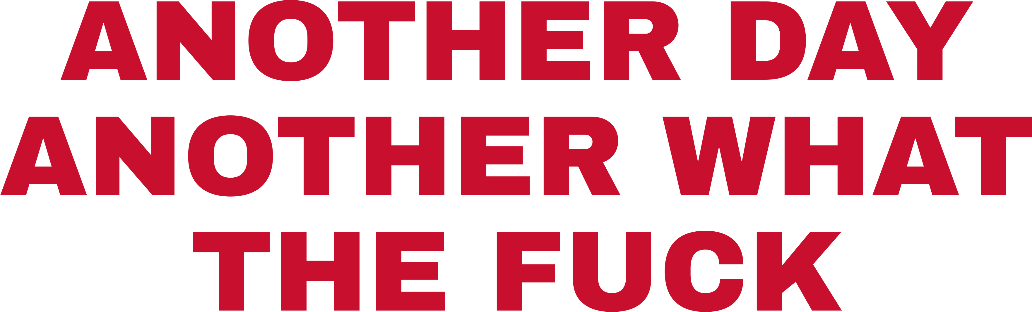 ANOTHER DAY ANOTHER WHAT THE FUCK