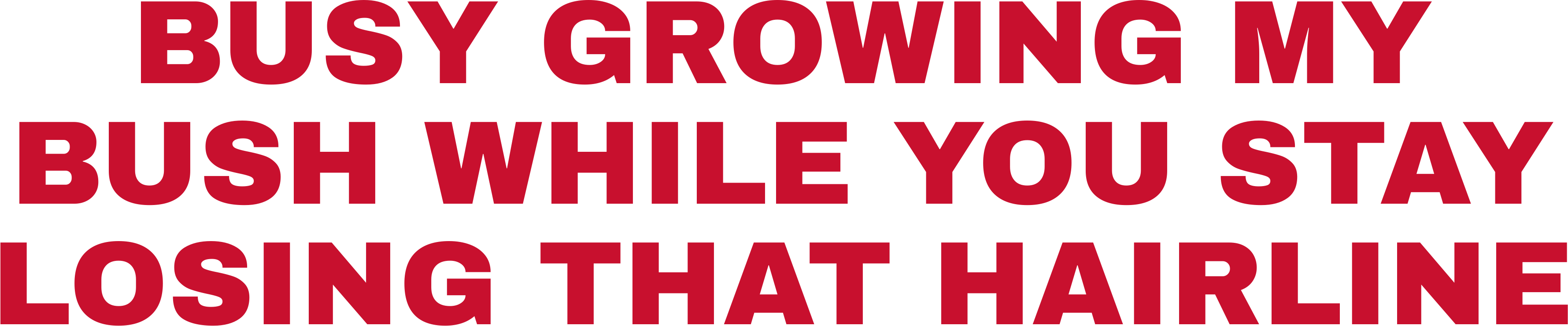 BUSY GROWING MY BUSH WHILE YOU STAY LOSING THAT HAIRLINE HOODIE