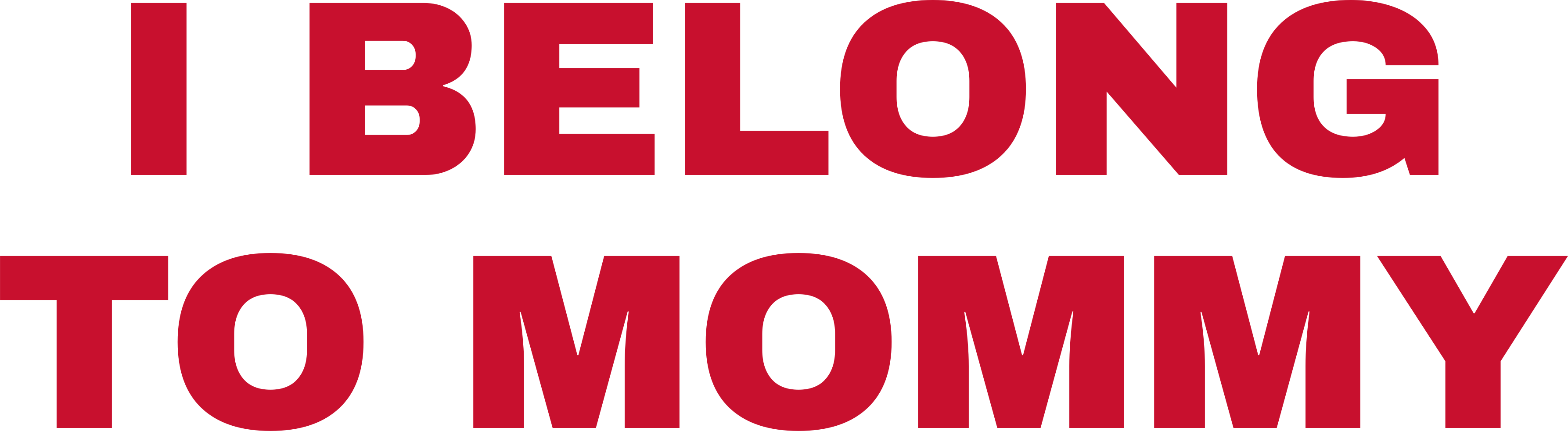 I BELONG TO MOMMY