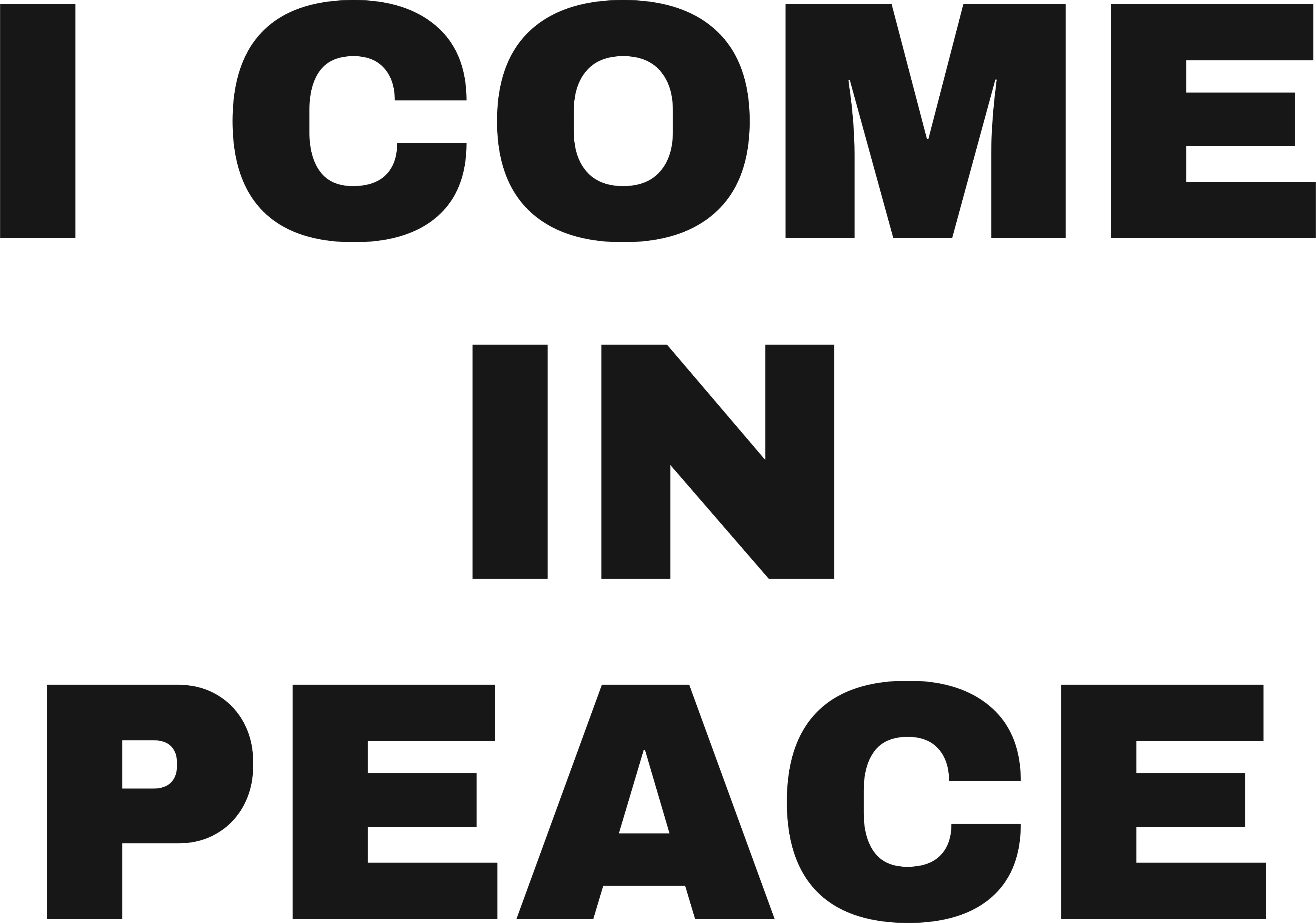 I COME IN PEACE