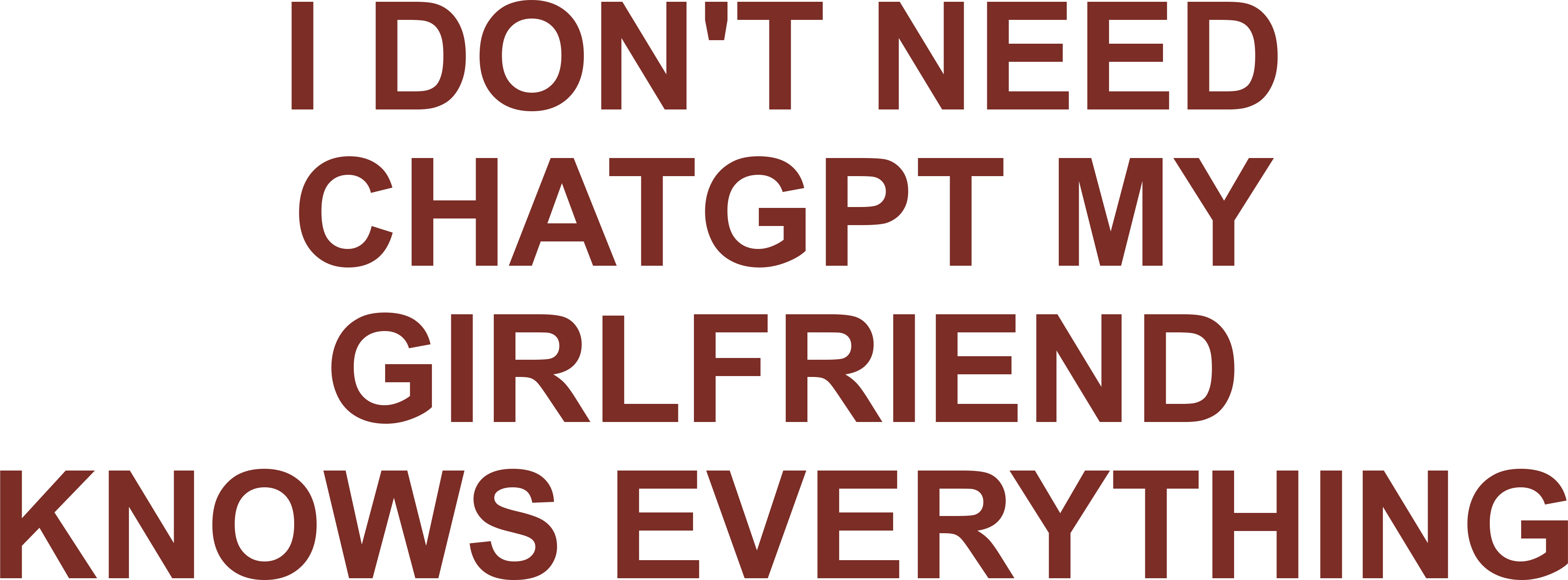 I DON'T NEED CHATGPT MY GIRLFRIEND KNOWS EVERYTHING HOODIE