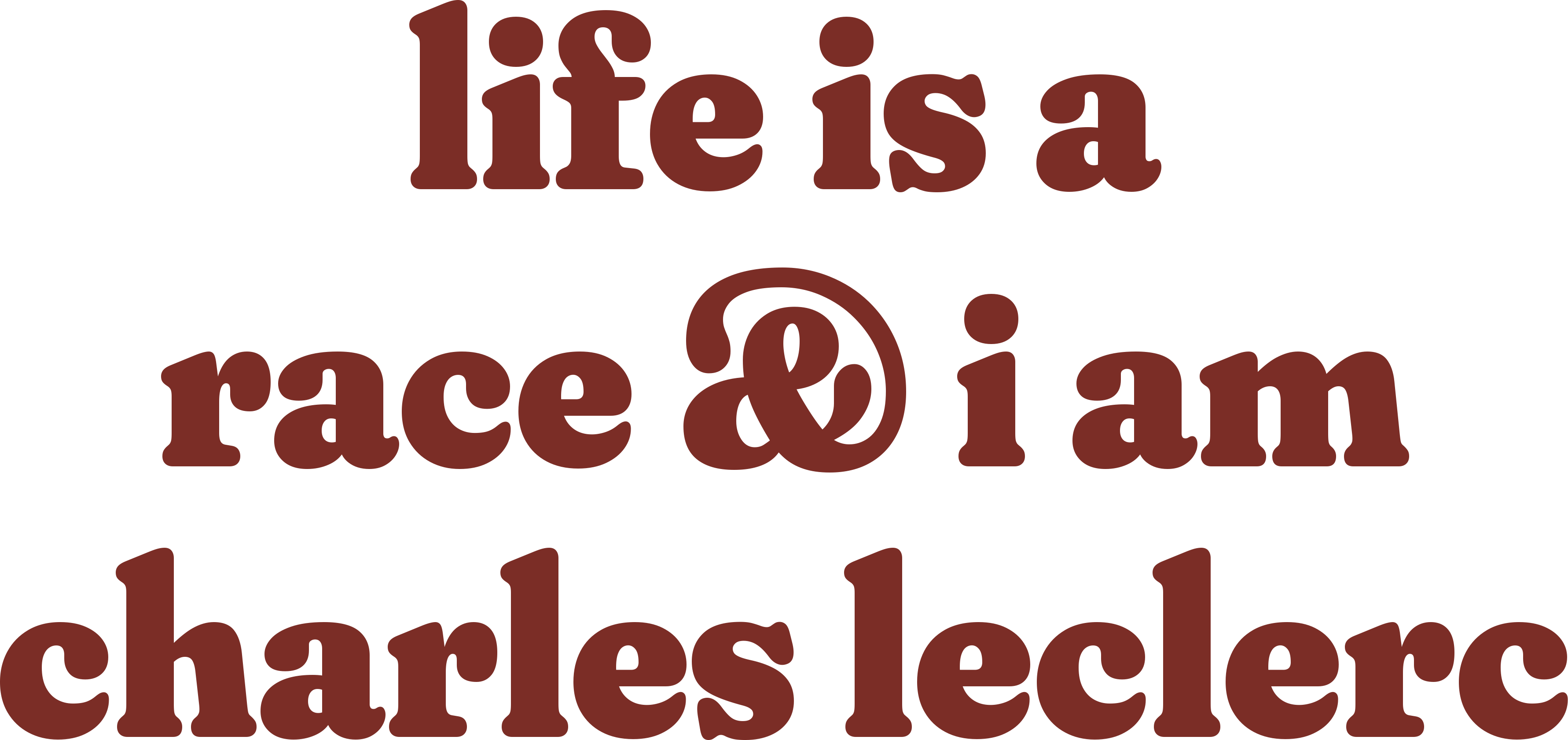 LIFE IS A RACE & I AM CHARLES LECLERC HOODIE