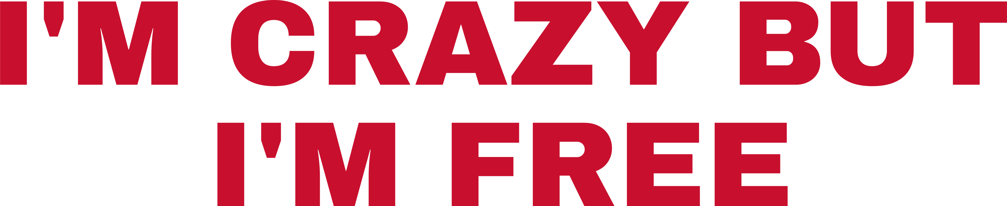 I'M CRAZY BUT I'M FREE
