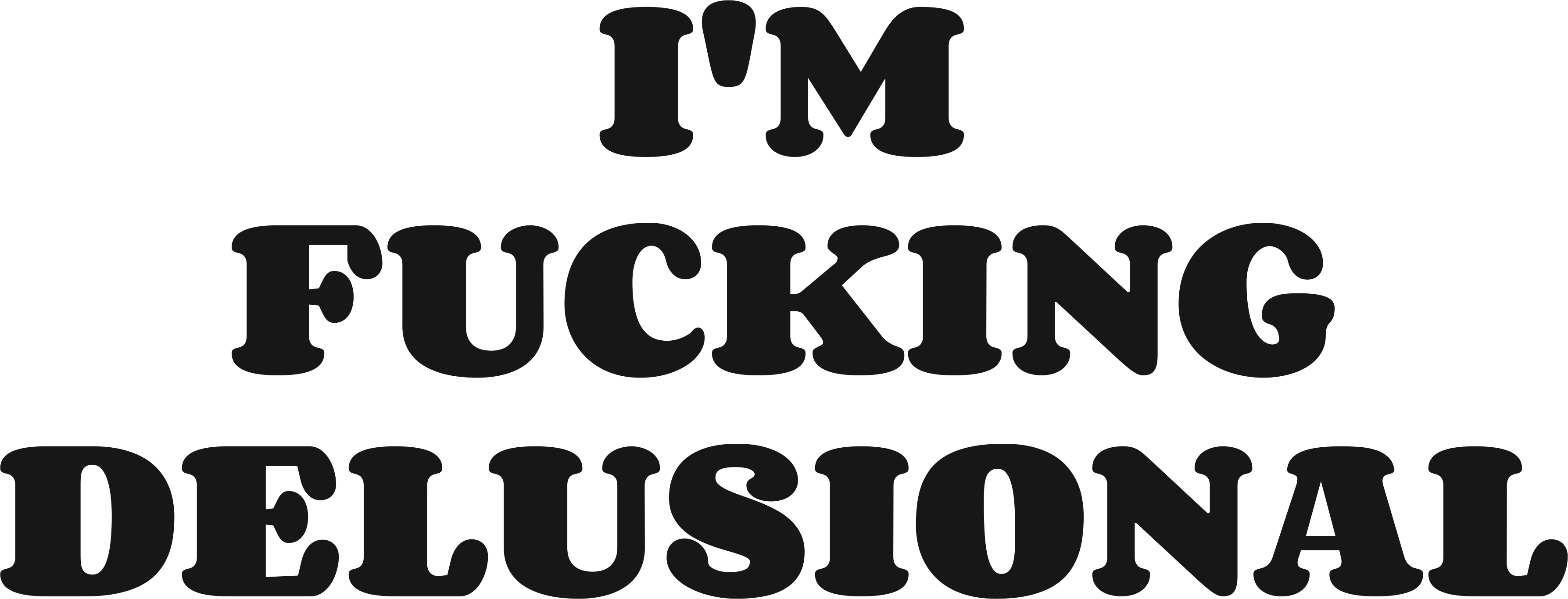 I'M FUCKING DELUSIONAL HOODIE