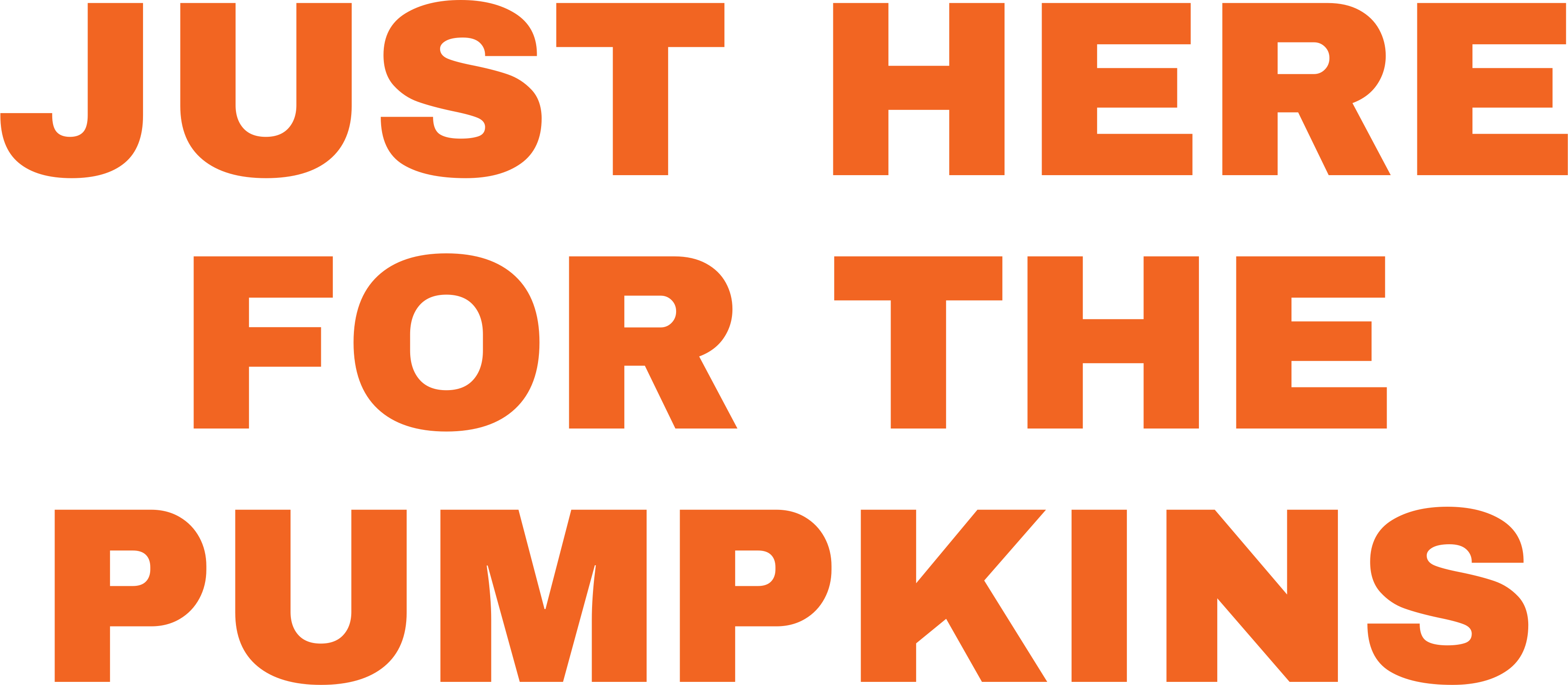 JUST HERE FOR THE PUMPKINS