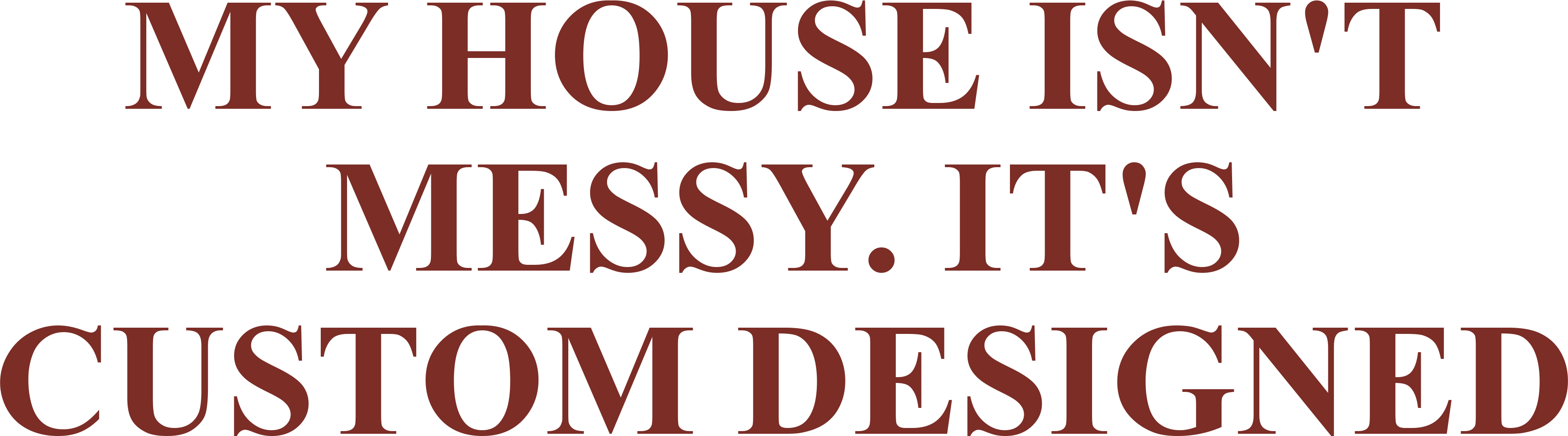 MY HOUSE ISN'T MESSY. IT'S CUSTOM DESIGNED