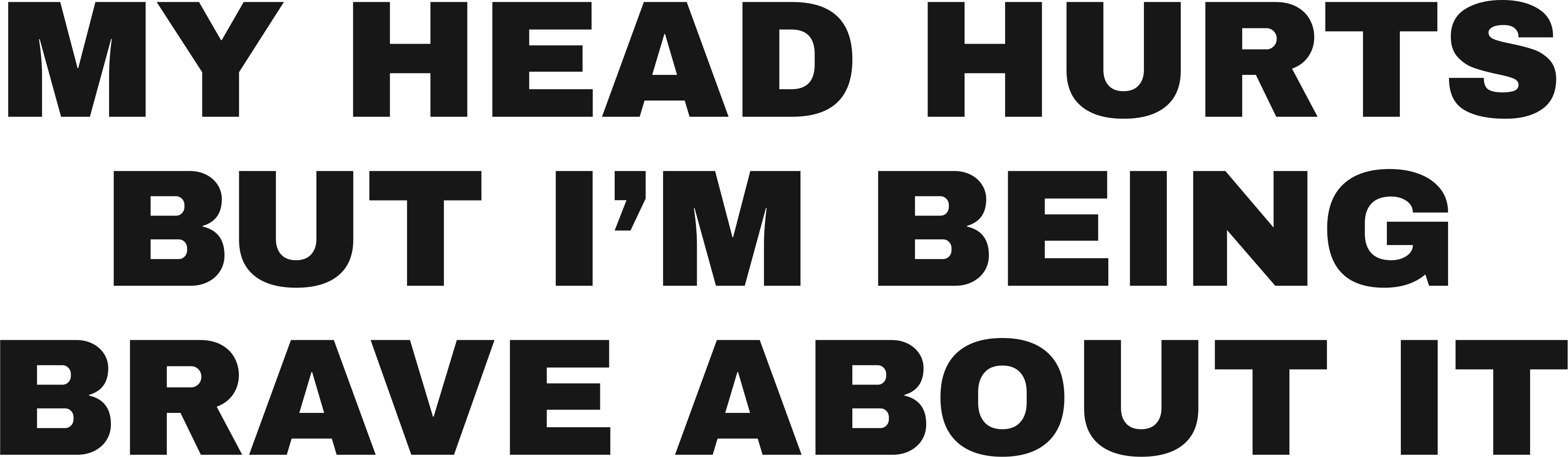 MY HEAD HURTS BUT I’M BEING BRAVE ABOUT IT HOODIE