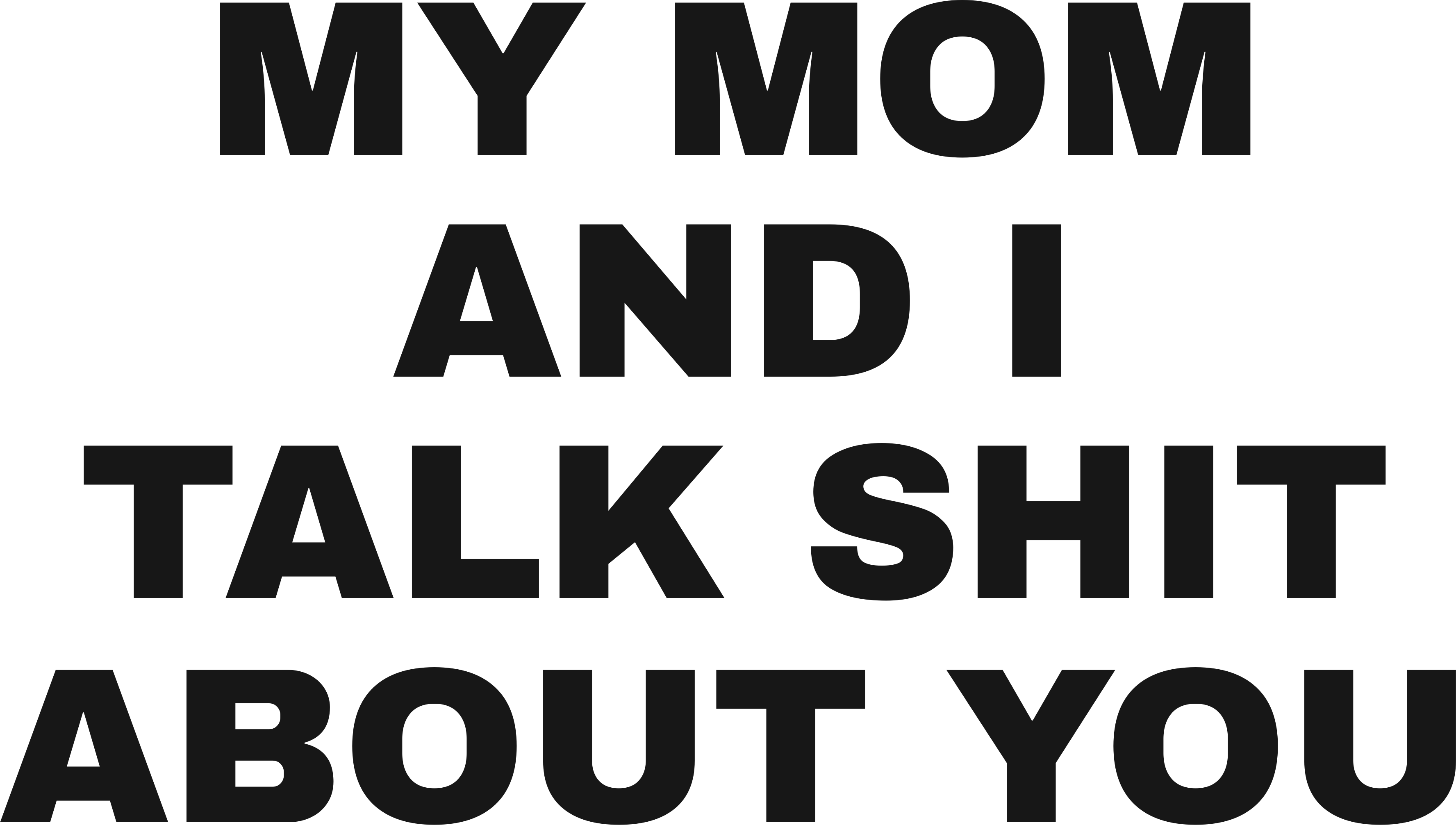 MY MOM AND I TALK SHIT ABOUT YOU