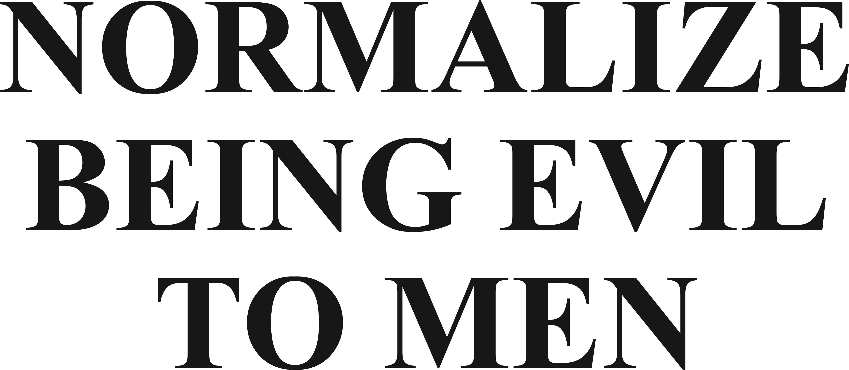 NORMALIZE BEING EVIL TO MEN HOODIE