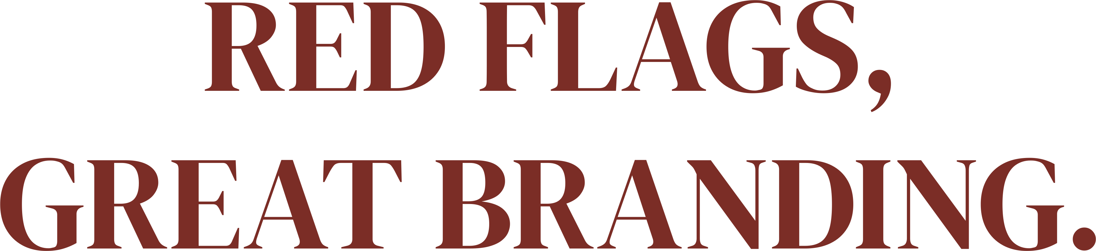 RED FLAGS, GREAT BRANDING.