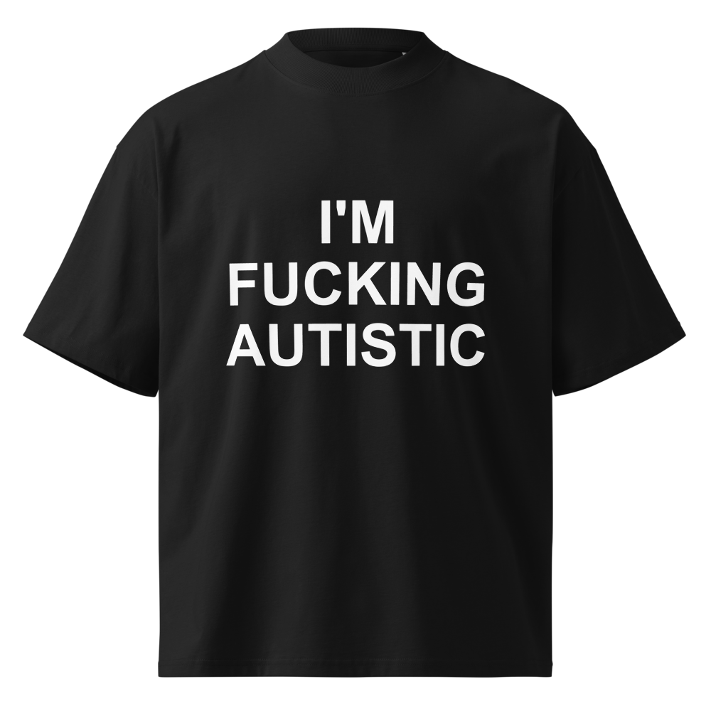 Autistic Matching Set matching t-shirt set – black front view | So True
