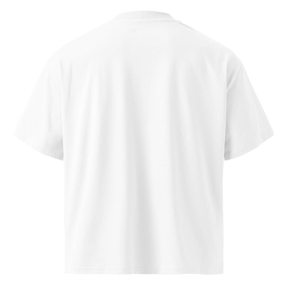 PASTA SEX WINE oversized t-shirt – white back view | So True