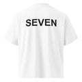 SEVEN oversized t-shirt – white back view | So True