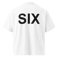 SIX oversized t-shirt – white back view | So True