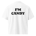 I'M CANDY oversized t-shirt – white back view | So True