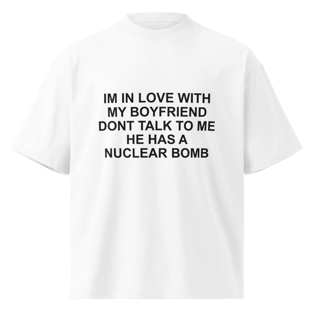 Nuclear Matching Set matching t-shirt set – white front view | So True