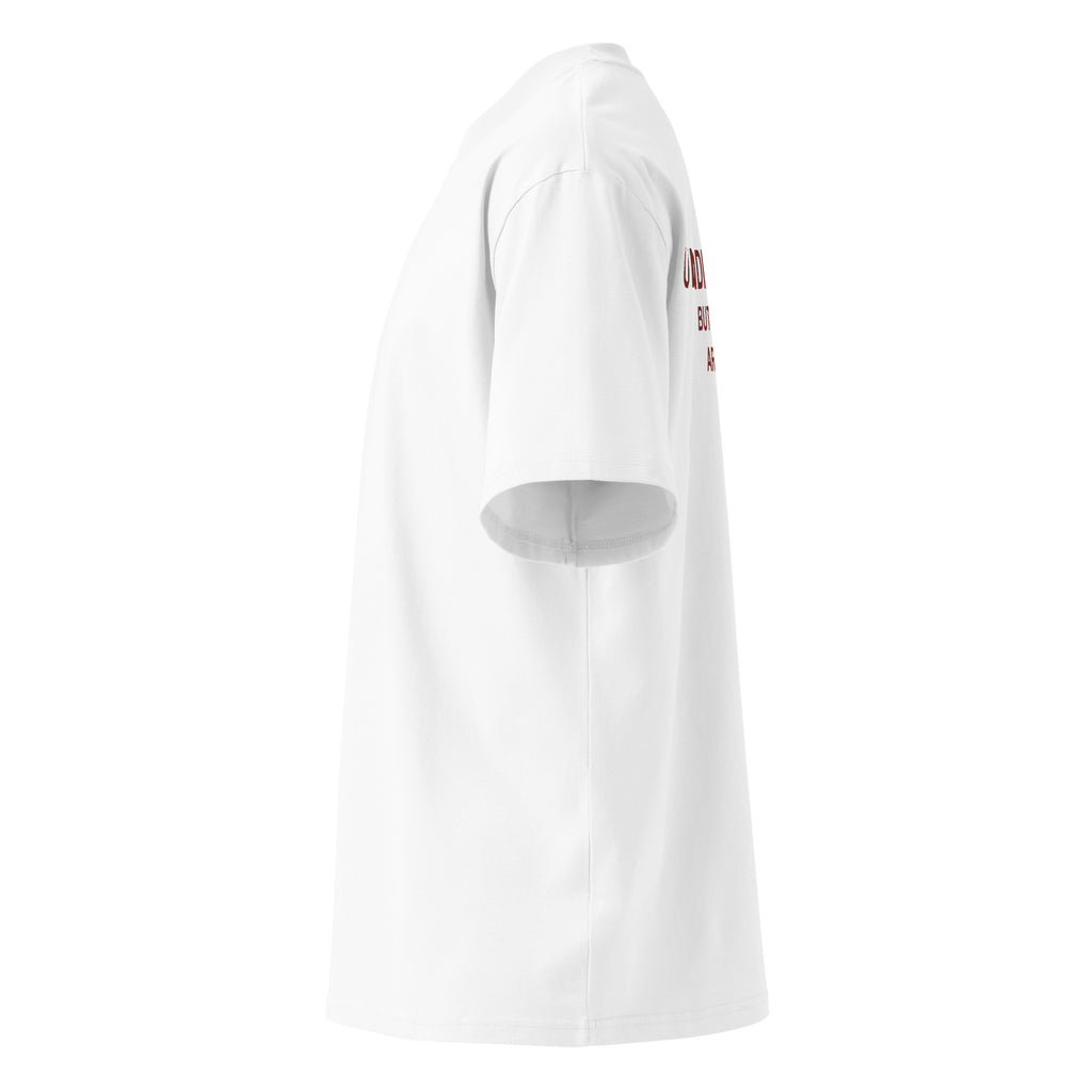 UNDIAGNOSED. BUT THE SIGNS ARE THERE oversized t-shirt – white left view | So True