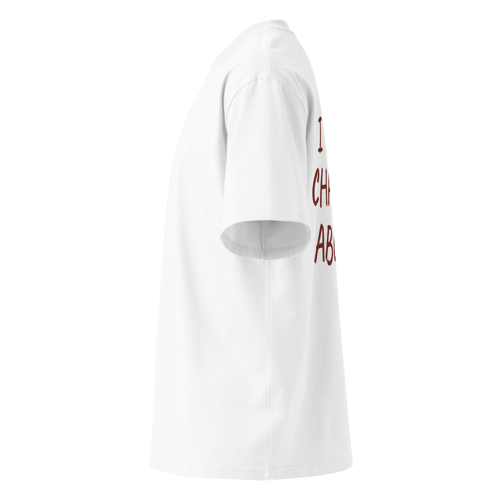 I TOLD CHATGPT ABOUT U oversized t-shirt – white left view | So True