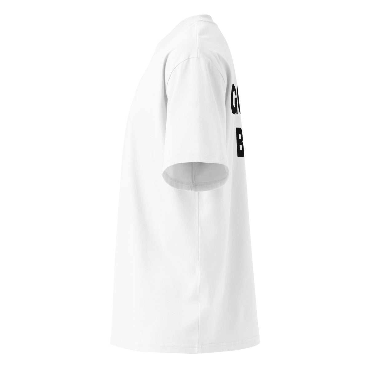 GOOD BOY oversized t-shirt – white left view | So True