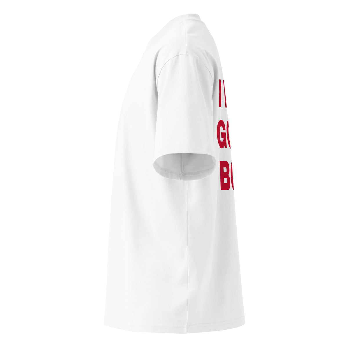 I PEG GOOD BOYS oversized t-shirt – white left view | So True