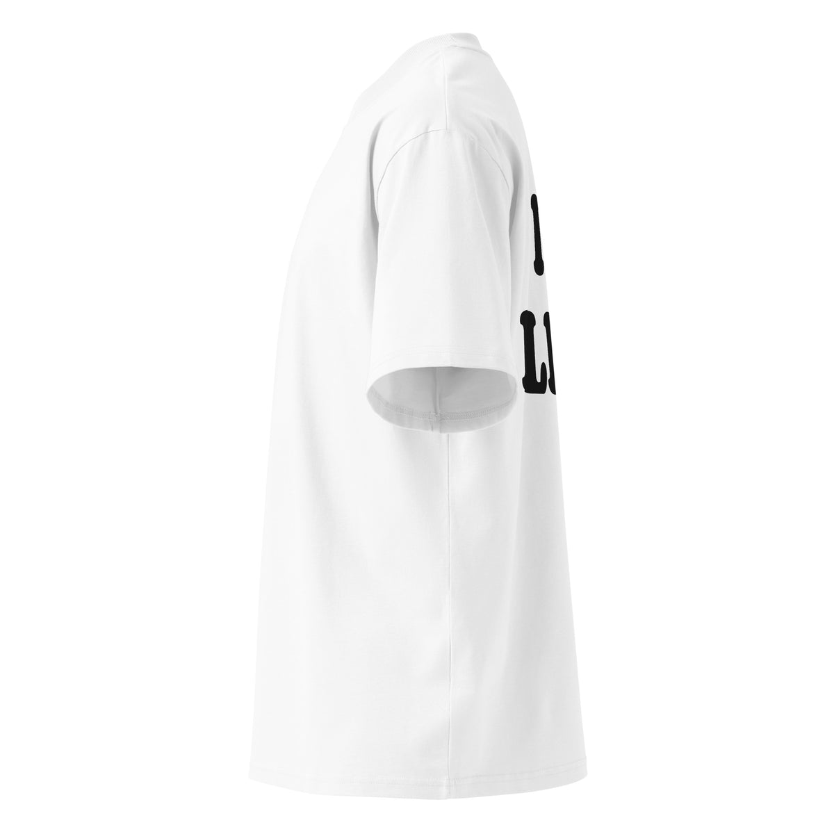 I'M LIFE oversized t-shirt – white left view | So True