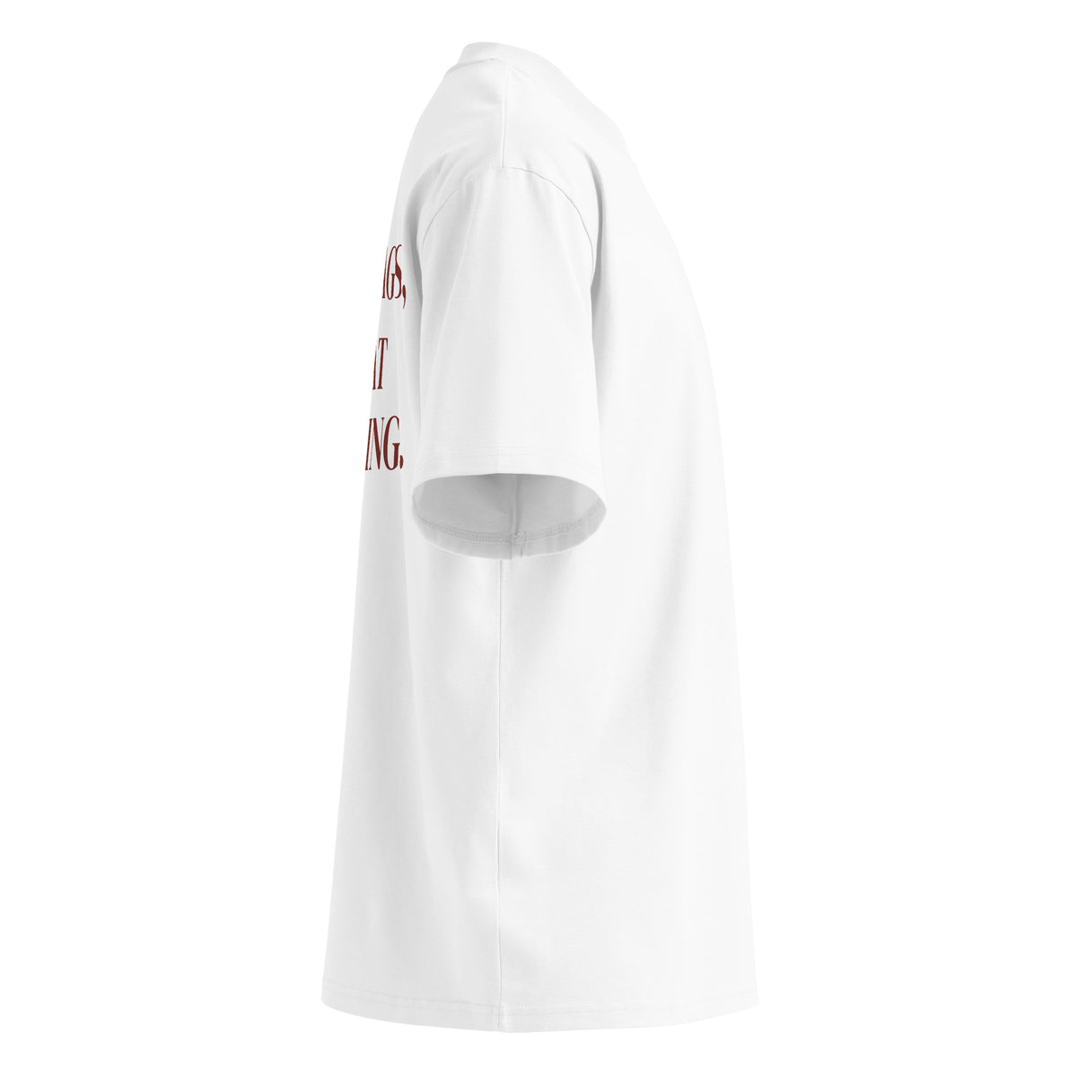 RED FLAGS, GREAT BRANDING. oversized t-shirt – white right view | So True