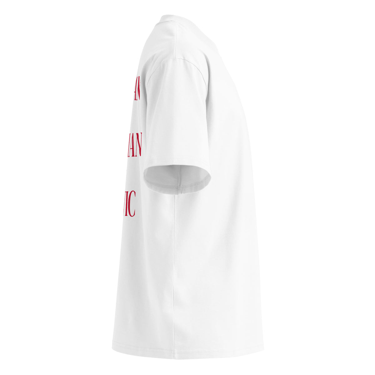 EAT ITALIAN DRIVE GERMAN MARRY SLAVIC oversized t-shirt – white right view | So True