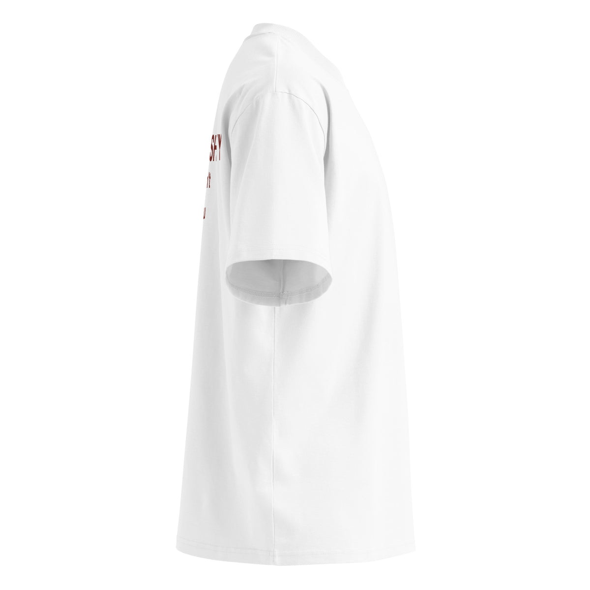 I'M NOT SHY I JUST DON'T LIKE YOU oversized t-shirt – white right view | So True