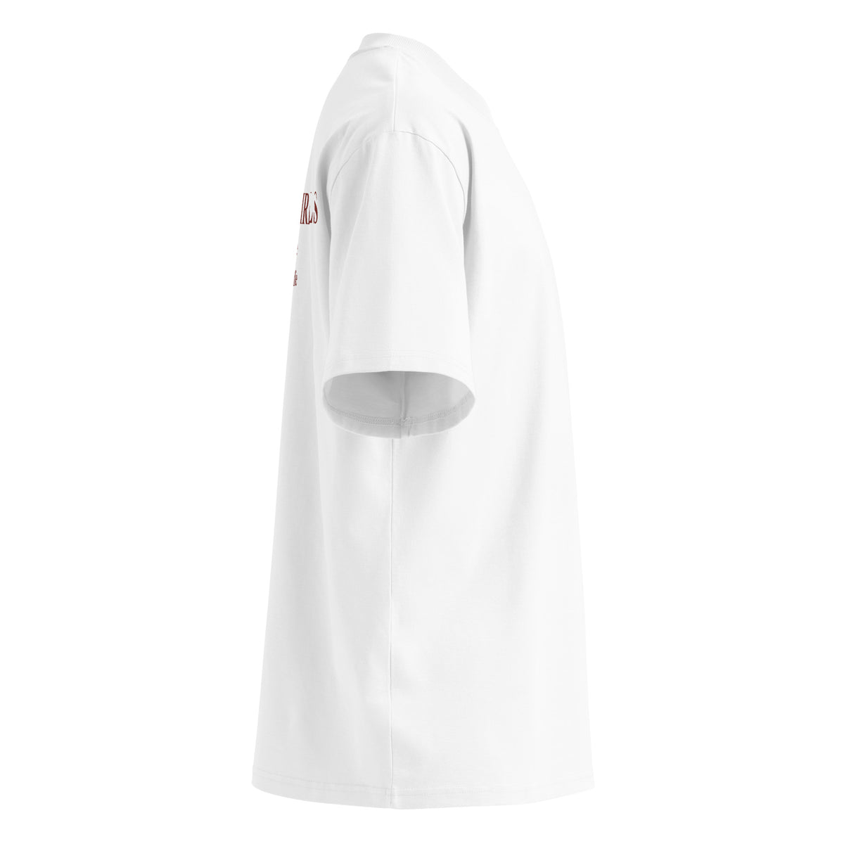 SORRY GIRLS I'M IN LOVE WITH MY WIFE oversized t-shirt – white right view | So True