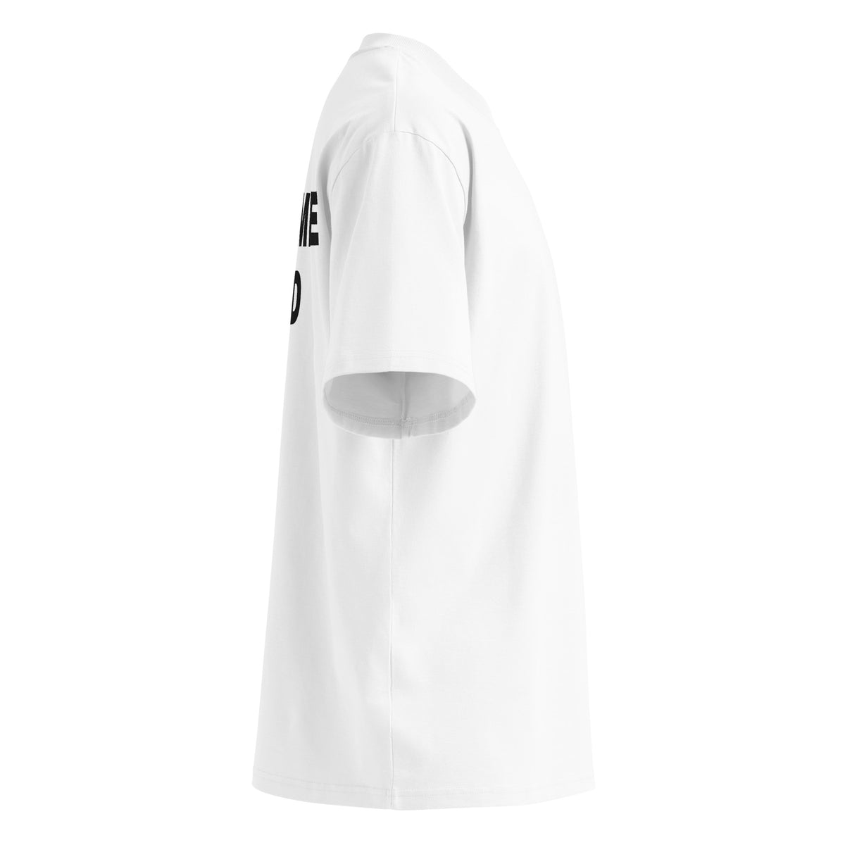LET ME SYD oversized t-shirt – white right view | So True