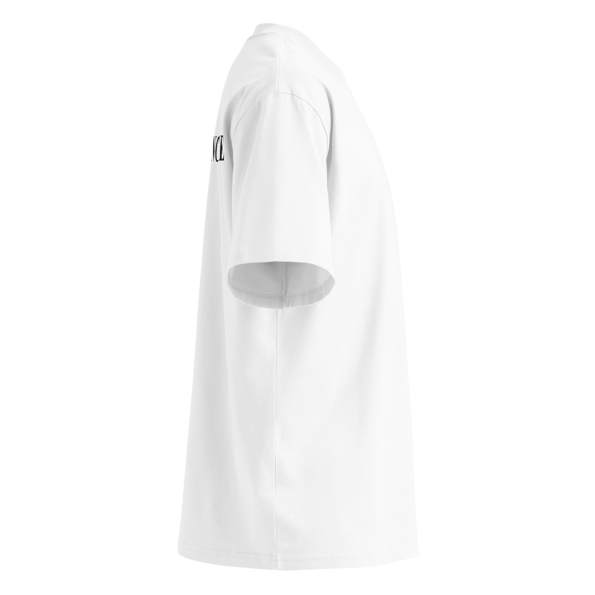 SUBSTANCE oversized t-shirt – white right view | So True