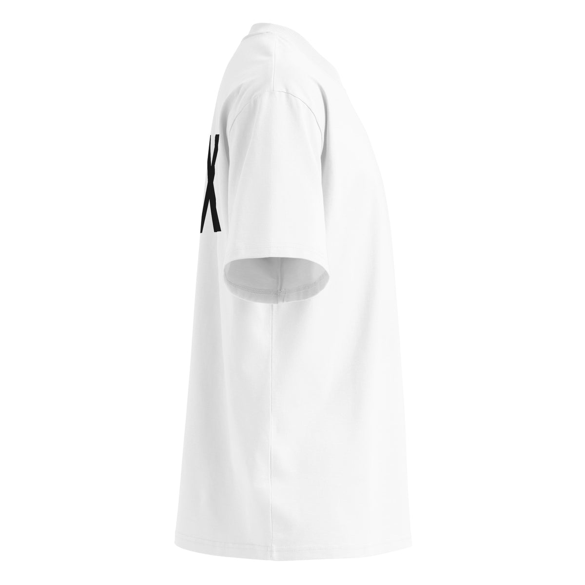 SIX oversized t-shirt – white right view | So True