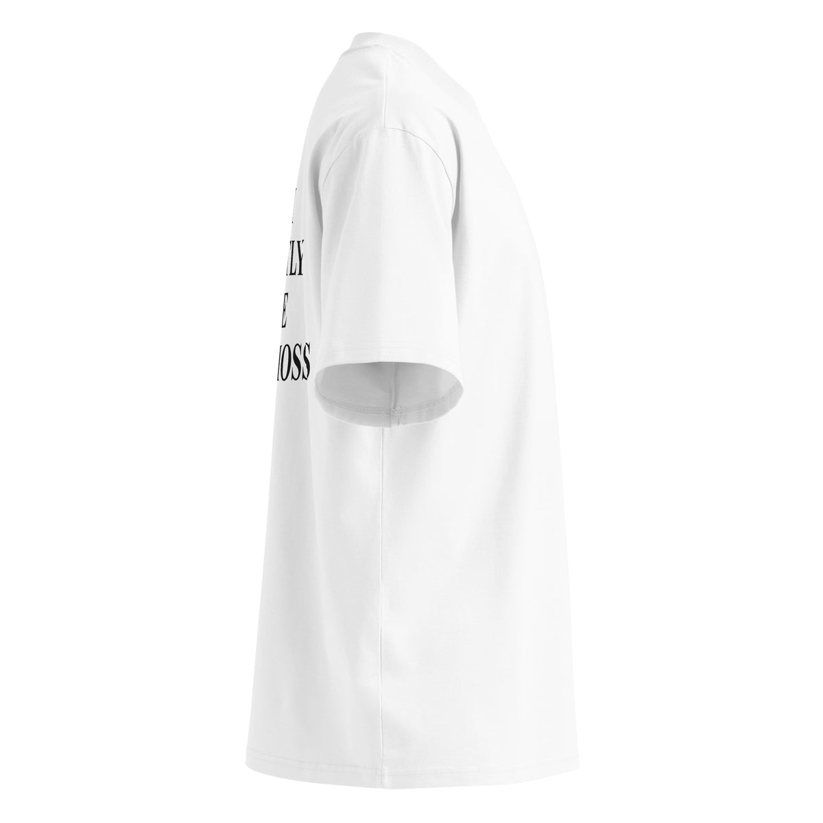 I AM EXACTLY LIKE KATE MOSS oversized t-shirt – white right view | So True