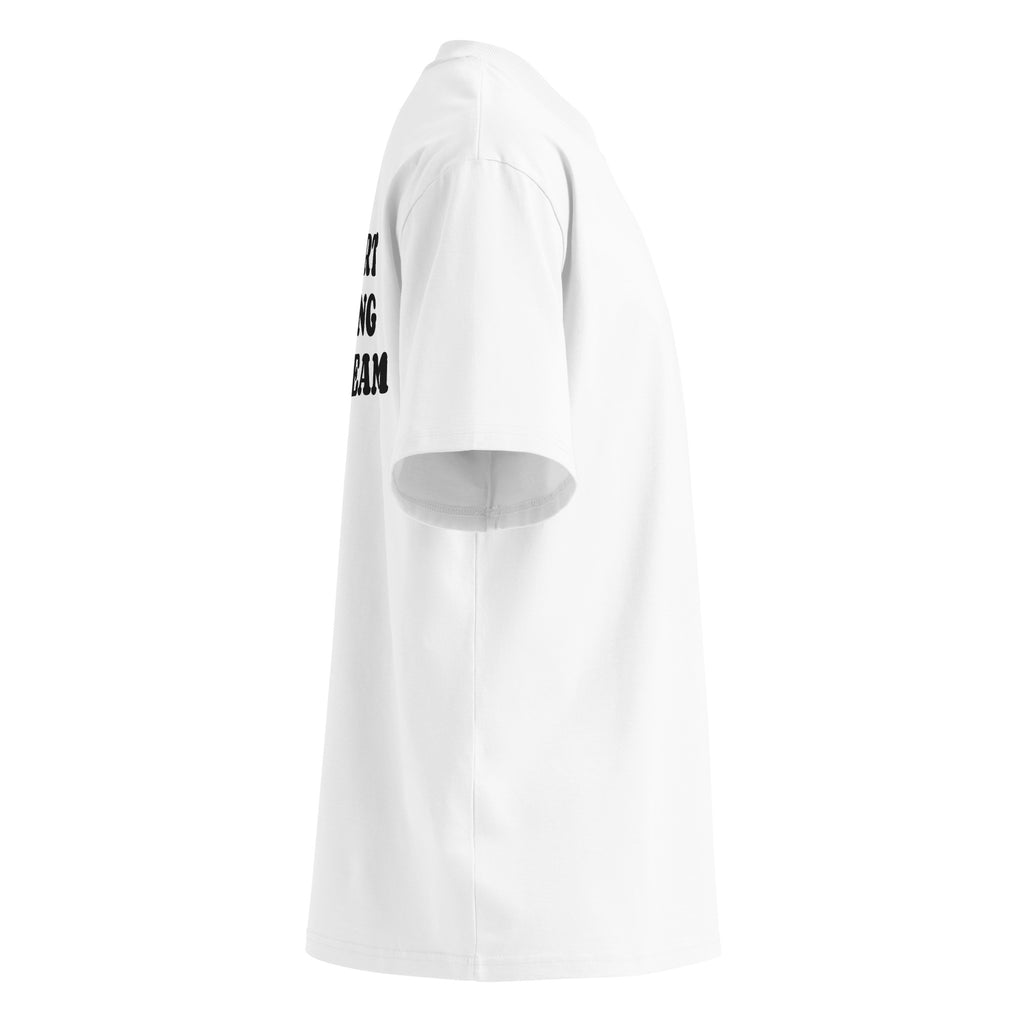 I HEART MAKING ICE CREAM oversized t-shirt – white right view | So True