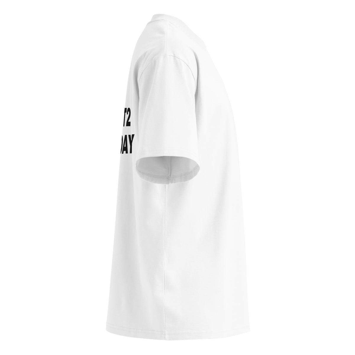 I'M A JET2 HOLIDAY oversized t-shirt – white right view | So True