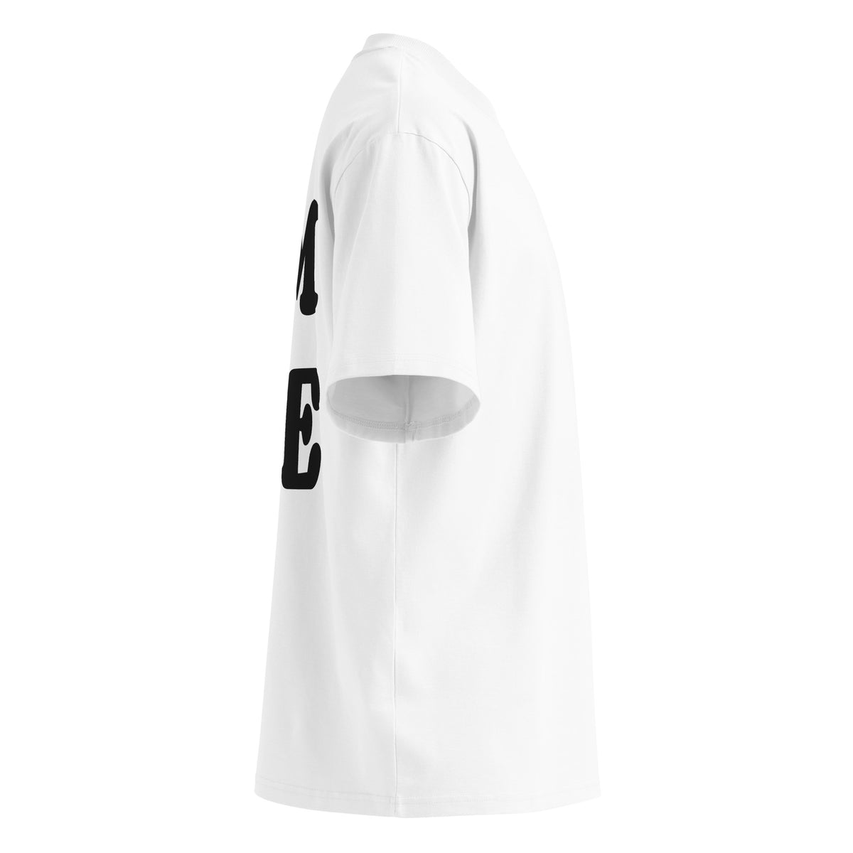 I'M ICE oversized t-shirt – white right view | So True