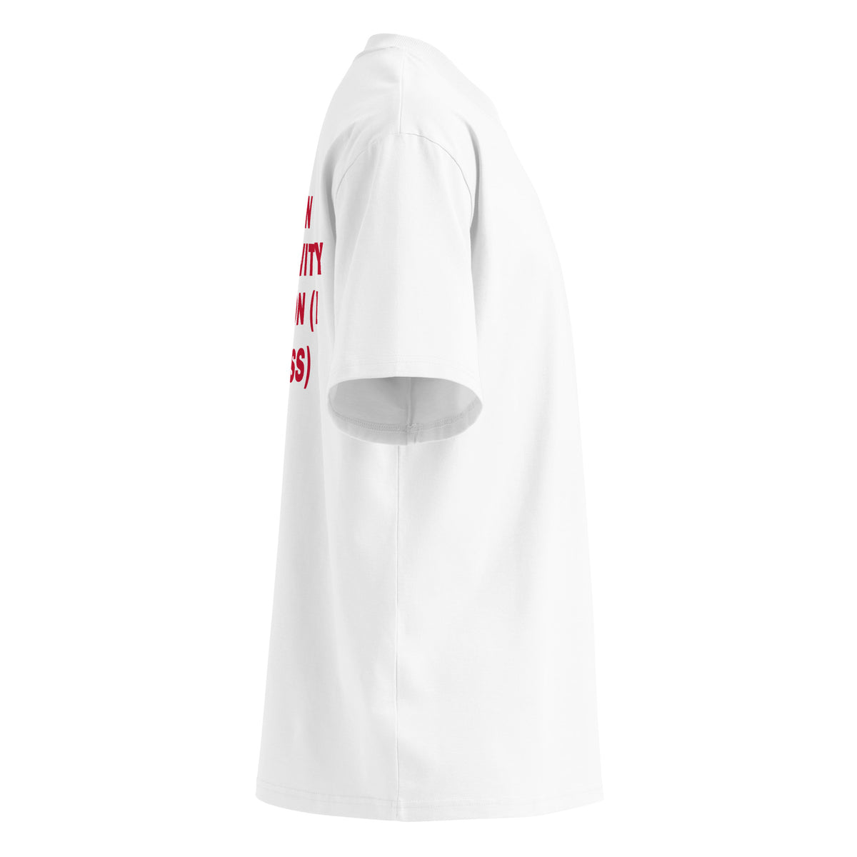 VISION CREATIVITY PASSION (I EAT ASS) oversized t-shirt – white right view | So True