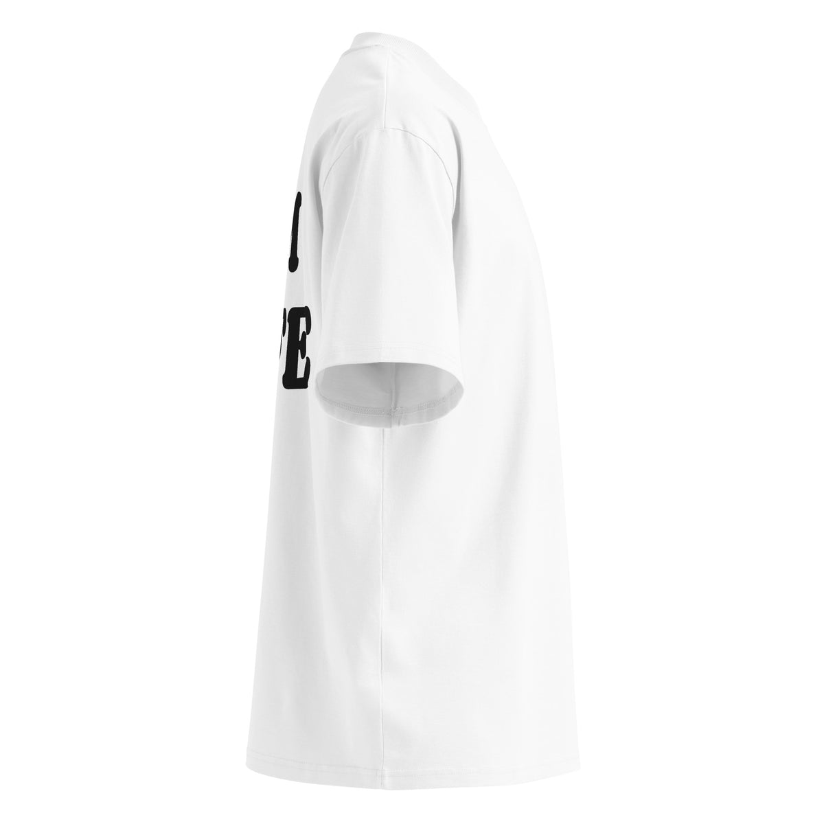 I'M LIFE oversized t-shirt – white right view | So True