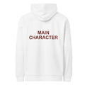 MAIN CHARACTER oversized hoodie – white back view | So True