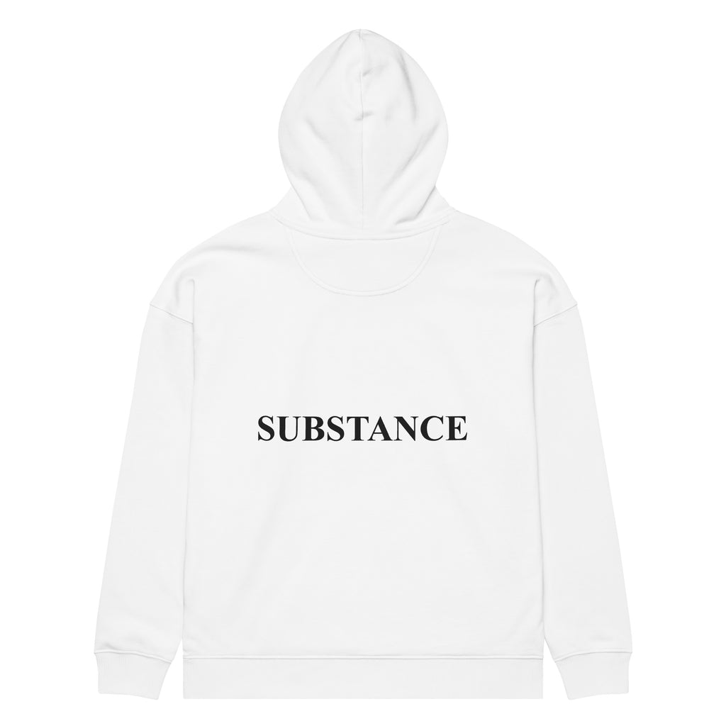 SUBSTANCE oversized hoodie – white back view | So True