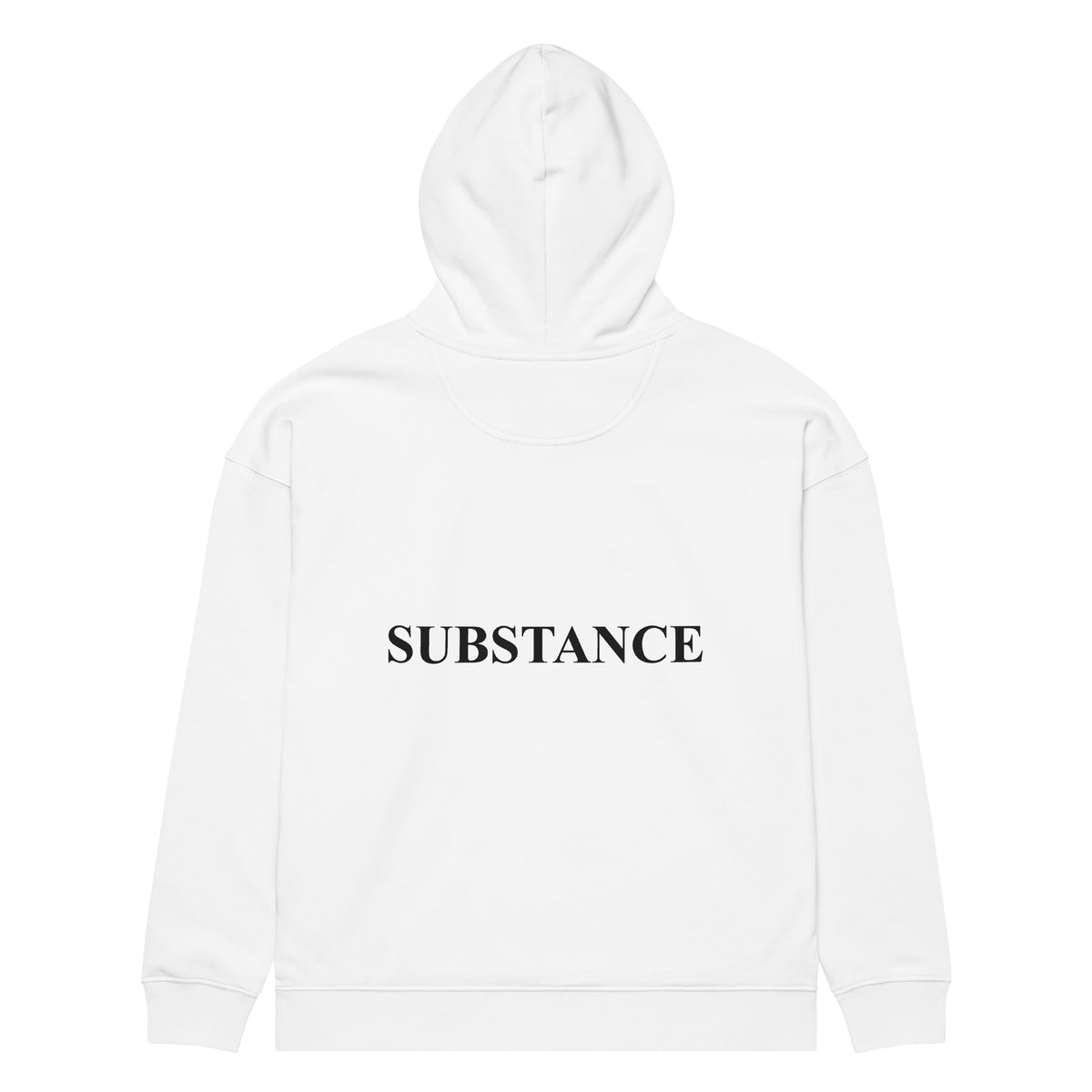 SUBSTANCE oversized hoodie – white back view | So True