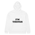 I’M THINGS oversized hoodie – white back view | So True