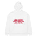 I WISH EVERYONE KNEW MY DAD SO YOU ALL UNDERSTOOD HOW WELL I'M DOING GIVEN THE CIRCUMSTANCES oversized hoodie – white back view | So True