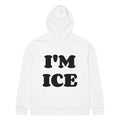 I'M ICE oversized hoodie – white back view | So True