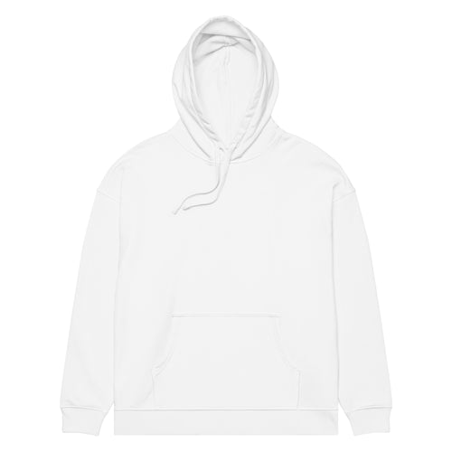 #1 MAN HATER oversized hoodie – white front view | So True