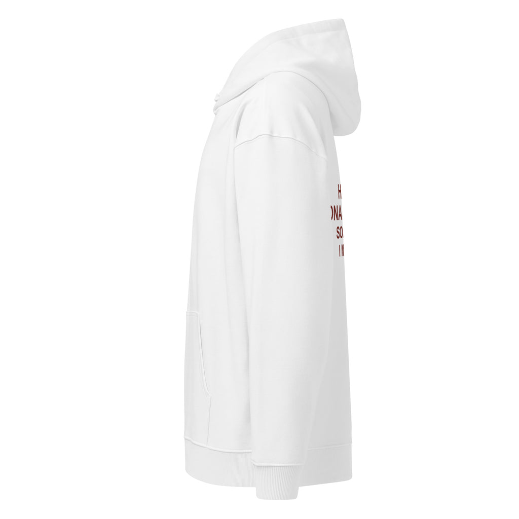 HE SAID RONALDO OR ME SOMETIMES I MISS HIM oversized hoodie – white left view | So True