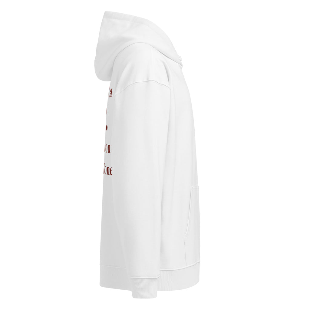 I NEED A BF BANK ACCOUNT FULL OF MONEY oversized hoodie – white right view | So True