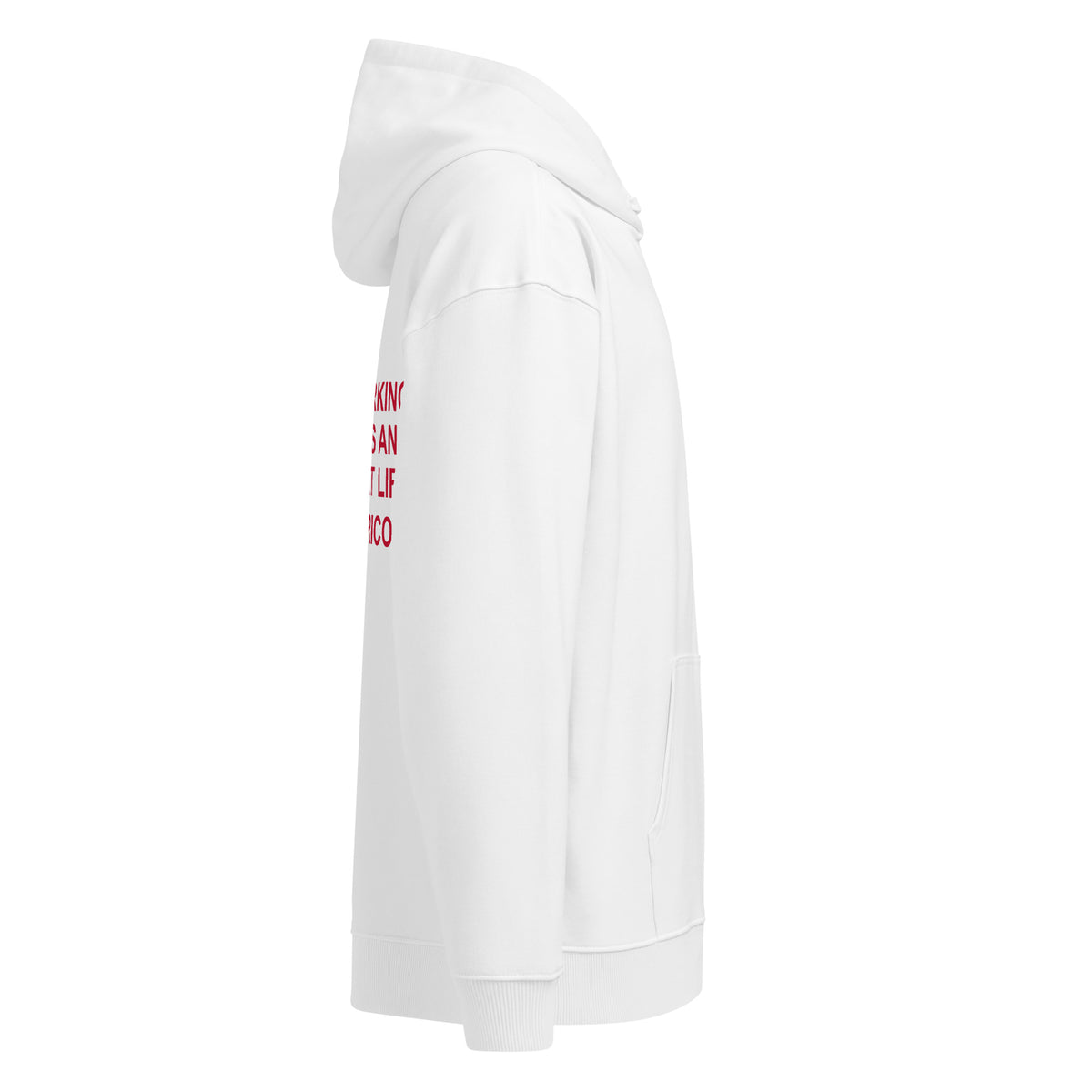 IF IT'S WORKING WEEKENDS AND WINNING AT LIFE, IT'S A CAPRICORN oversized hoodie – white right view | So True